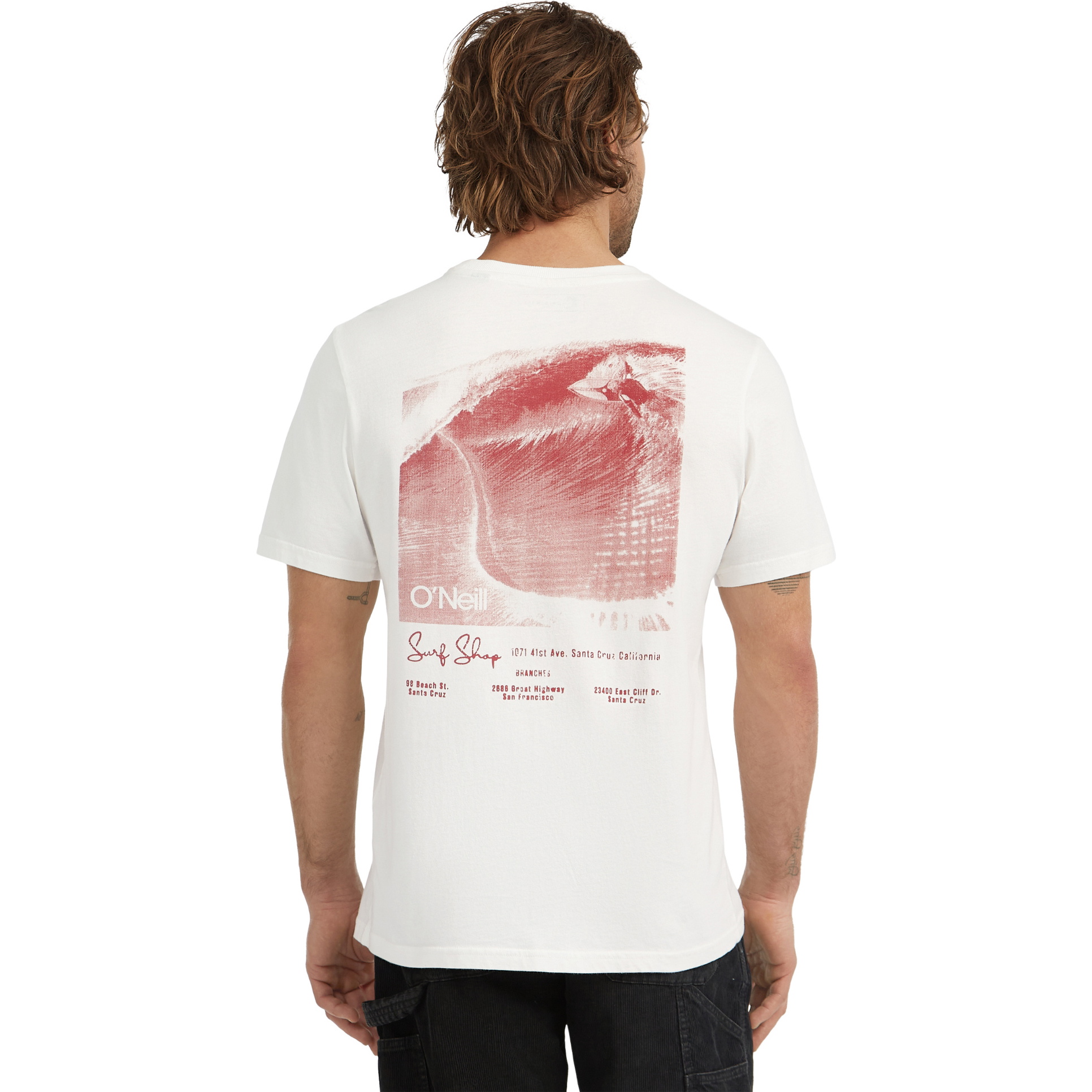 2025 O'Neill Mens O'Riginals Back Print T-Shirt 2850317 - Snow White